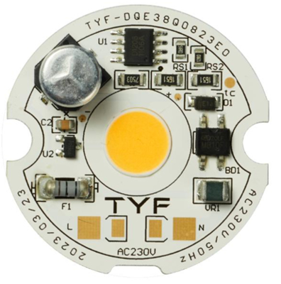 โมดูล LED AC COB 7W 210-240V 50Hz ไม่มีไดรเวอร์ ฟังก์ชันหรี่ไฟ