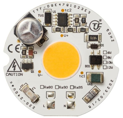 โมดูล LED AC COB 10W 210-240V 50Hz ไม่มีไดรเวอร์ ฟังก์ชันหรี่ไฟ