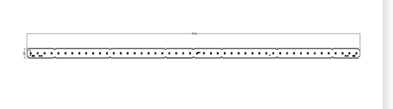 PCB แถบไฟเชิงเส้น 6W ตัวเชื่อมต่อ Zhaga 120 มม. CE / ROHS ผ่าน 200LM / W